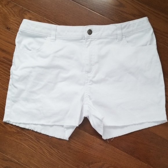 White Denium Shorts